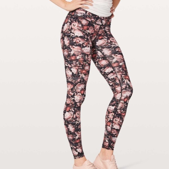 Lululemon Wunder Under Hi-Rise Tight *Nulux Peony print 8 - Picture 1 of 7